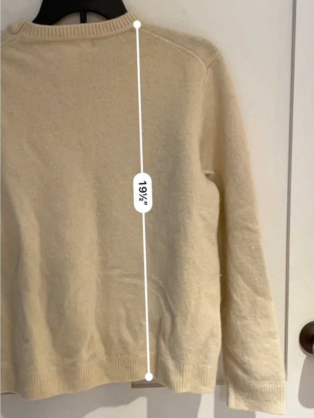H&M LOGG Women’s Cream Wool Blend Crew Neck Sweater